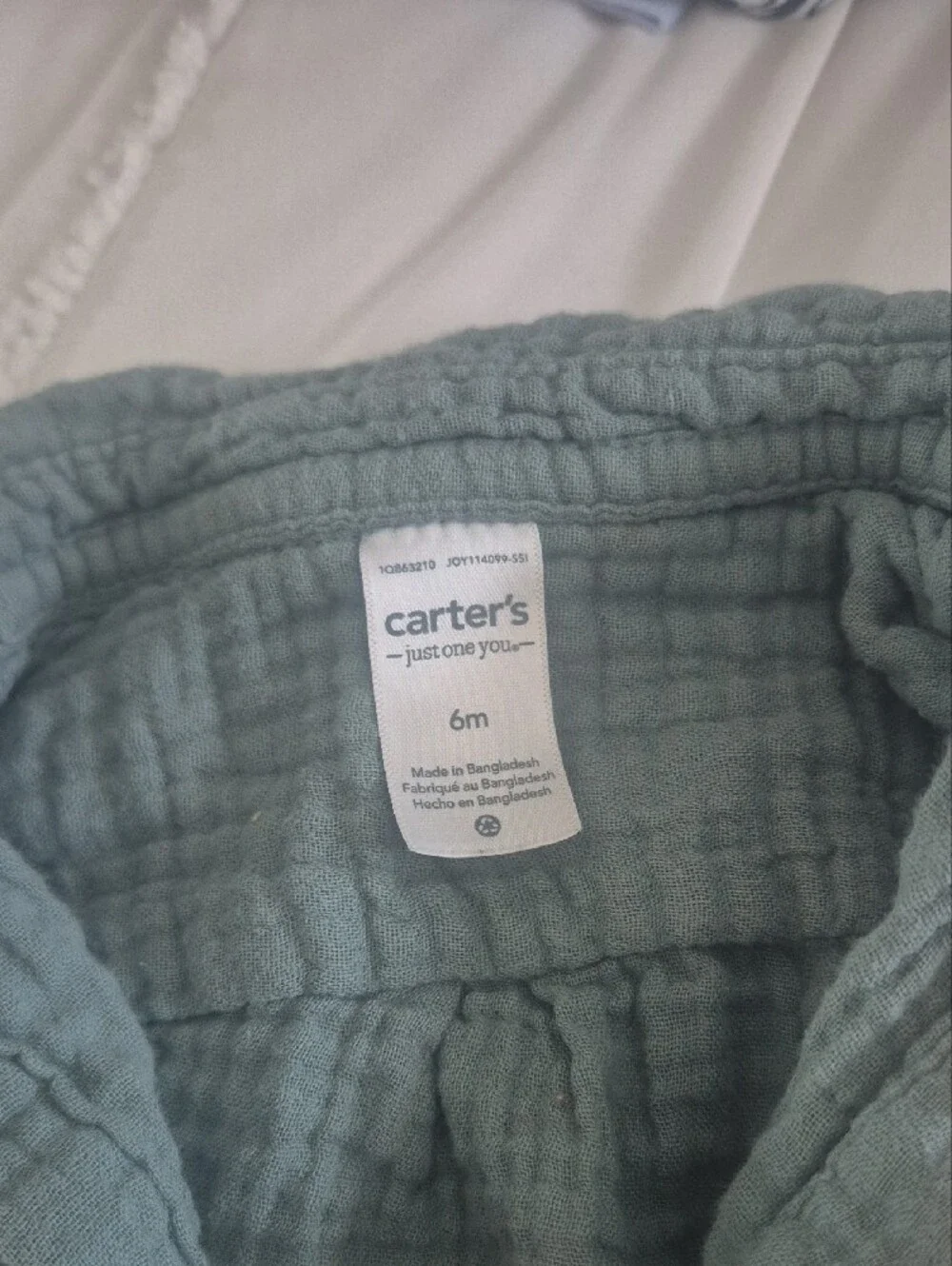 Carters soft muslin